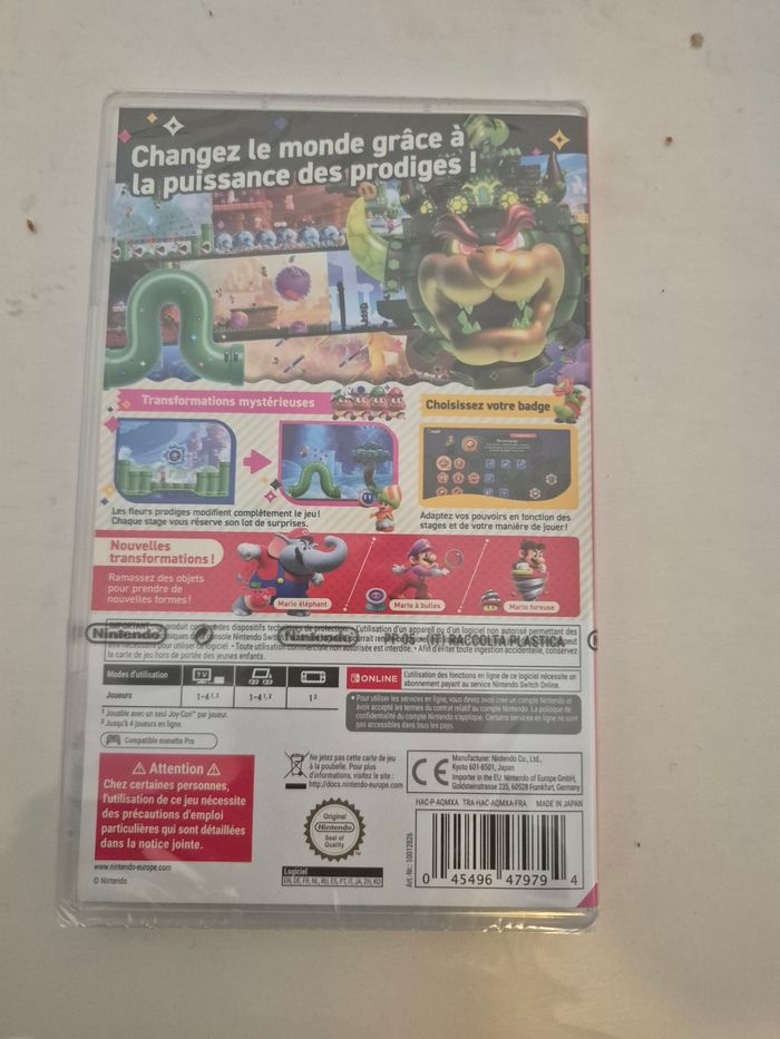 Super mario bros wonder sur switch neuf sous blister - photo numéro 2