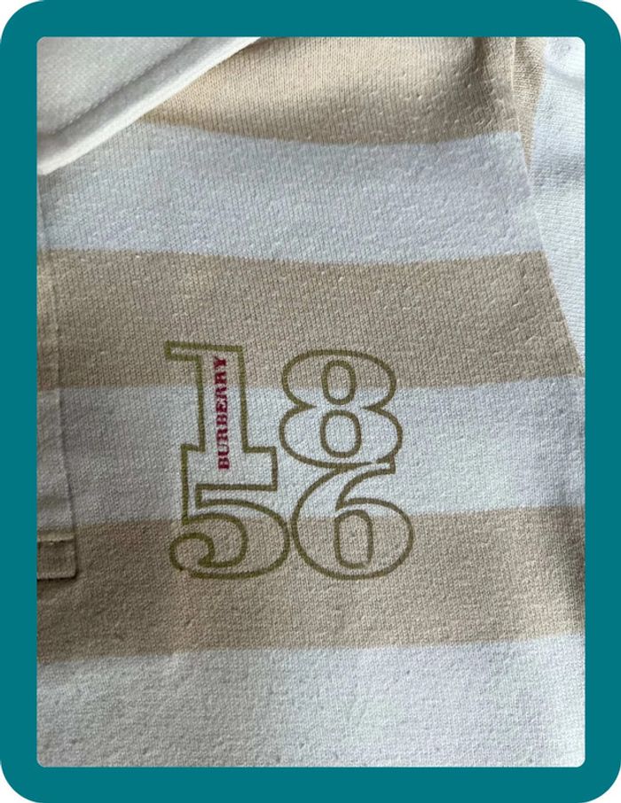 Polo épais 100% coton façon rugby 6 mois - Burberry - photo numéro 4