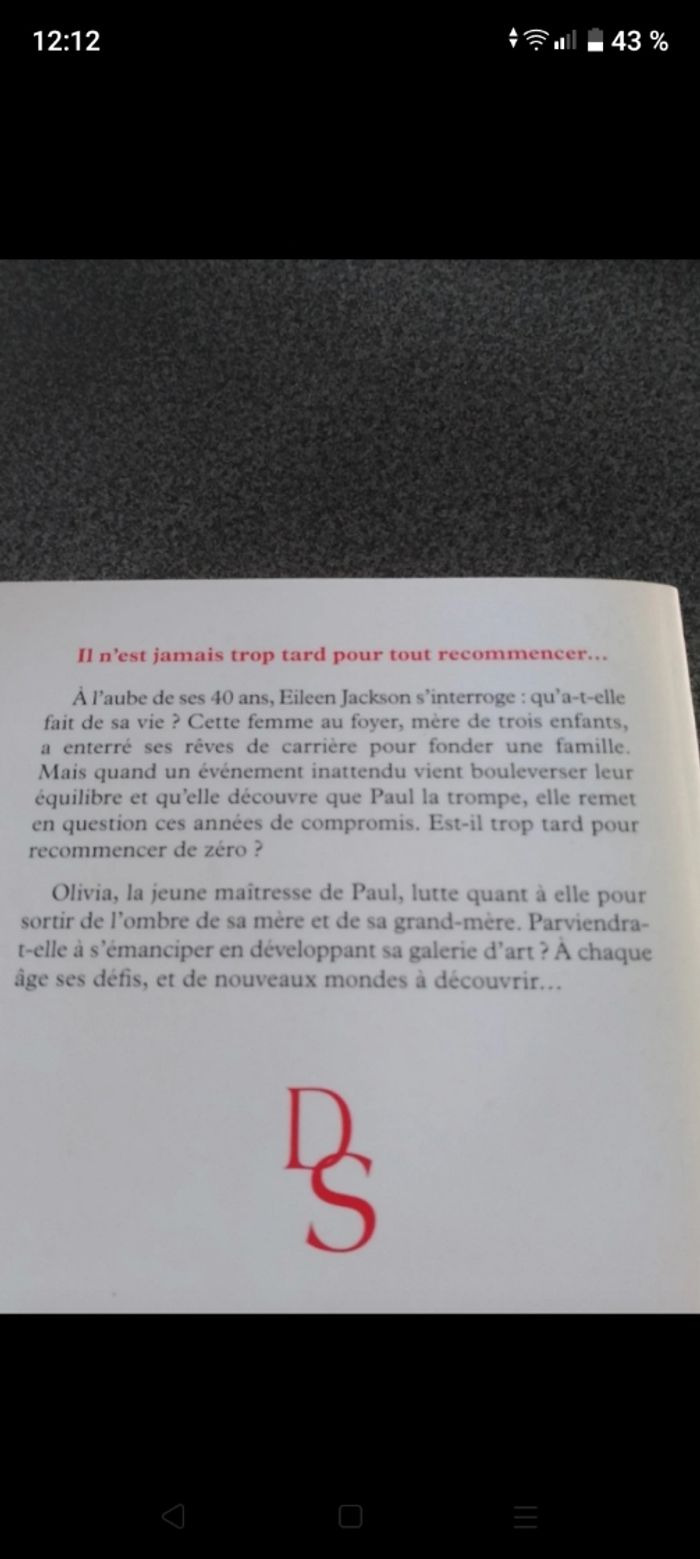 Livre 💷 Danielle Steel Jamais trop tard - photo numéro 3