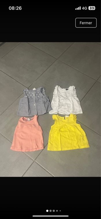 Lot débardeurs  fille 