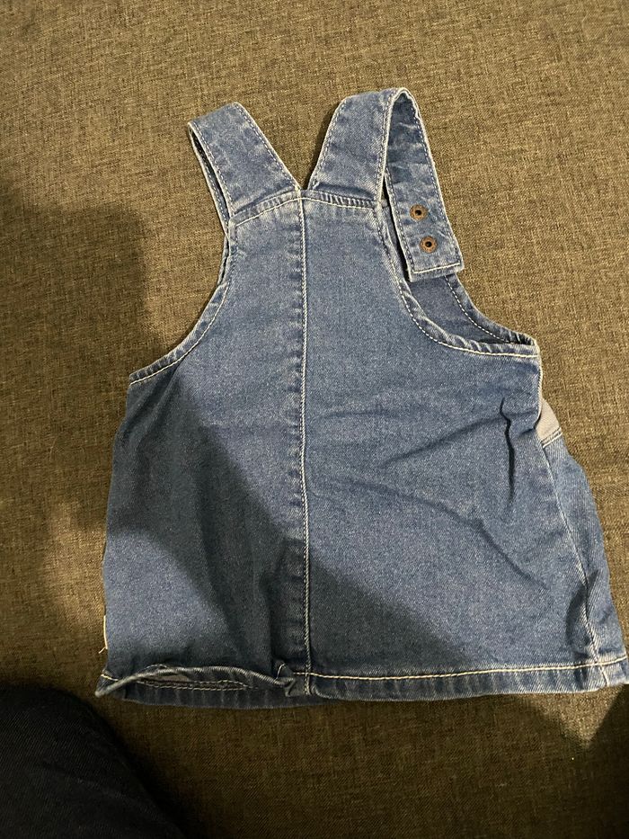 Salopette jupe taille 3 mois en jean - photo numéro 3
