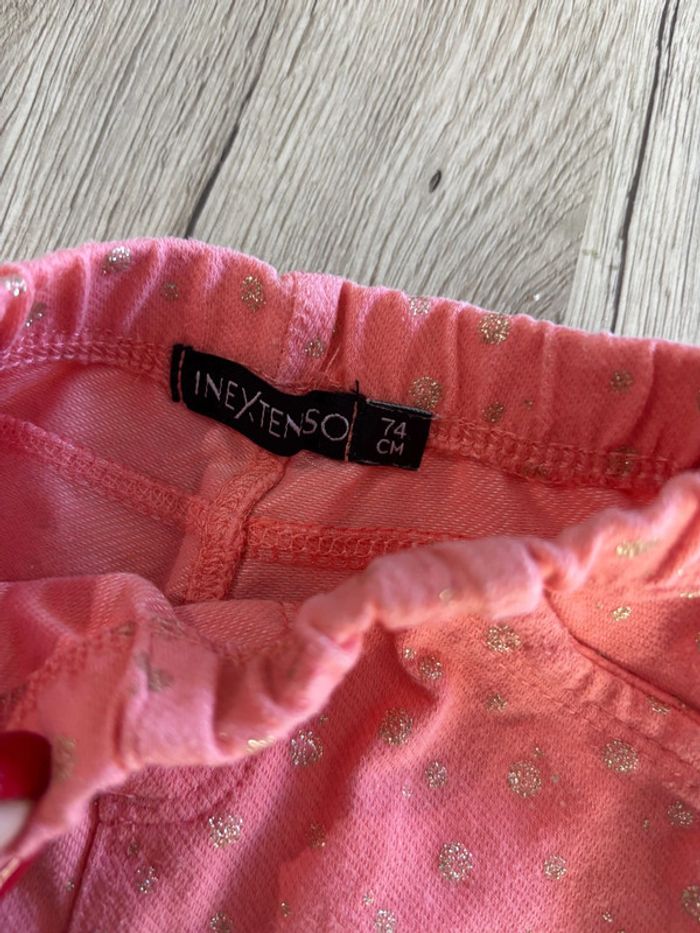 Pantalon rose bébé fille 12mois - photo numéro 3