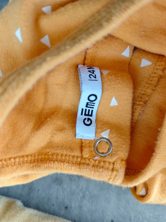 Lot 2 pyjamas en coton jaune - photo numéro 3