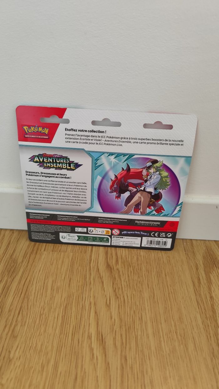 Tripack carte pokémon Aventure ensemble promo Baggaïd Neuf scellé - photo numéro 2