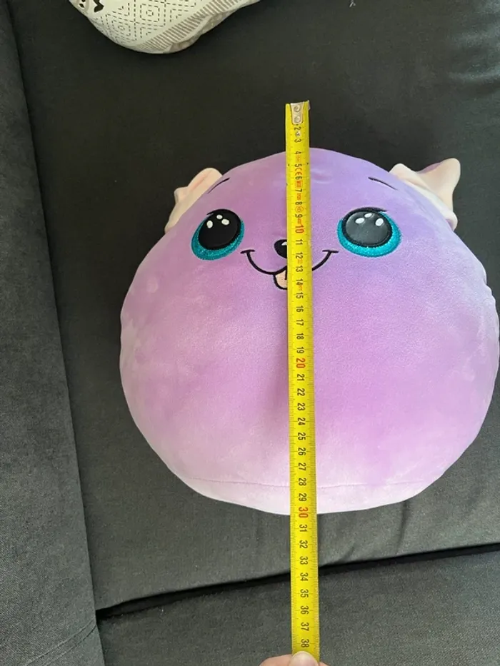Peluche Ty Squish A Boos Medium Bitsy Le Chien Violet - photo numéro 3
