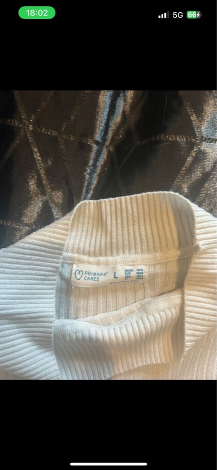Pull blanc - photo numéro 2