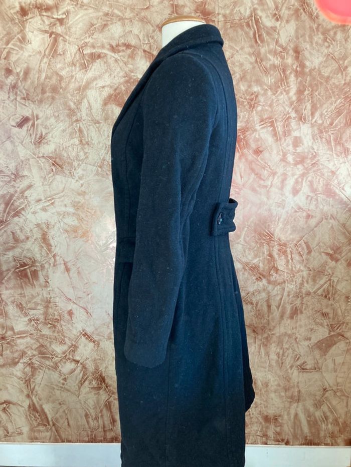 Superbe manteau long noir Zara - photo numéro 4