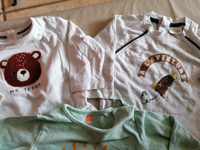 Lot de 3 tee shirts 6 mois - photo numéro 2