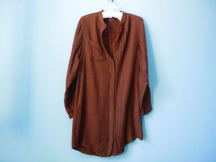 Robe chemise femme Best Mountain S 36 marron manches longues TBE.