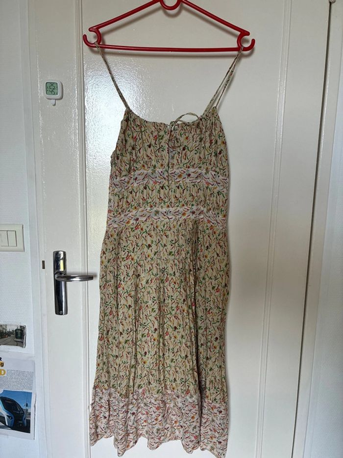 Robe longue midi fines bretelles Cotélac