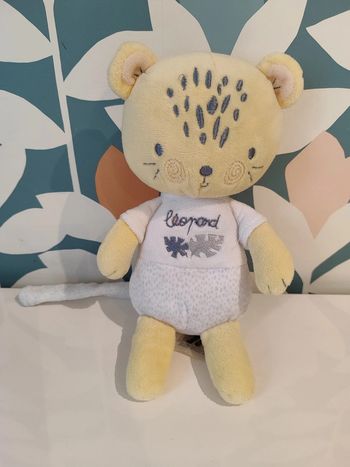 Doudou léopard mots d'enfants