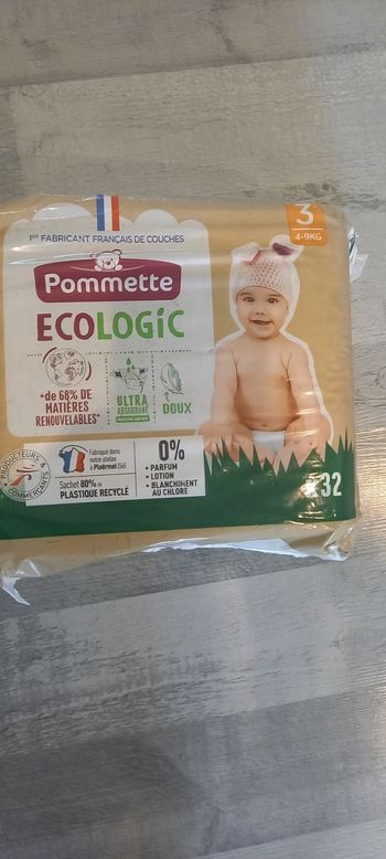 Paquet de 30 couches Bébé écologic taille 3 