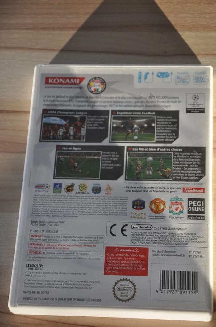 Jeu wii PES 2009 Pro evolution soccer - photo numéro 3