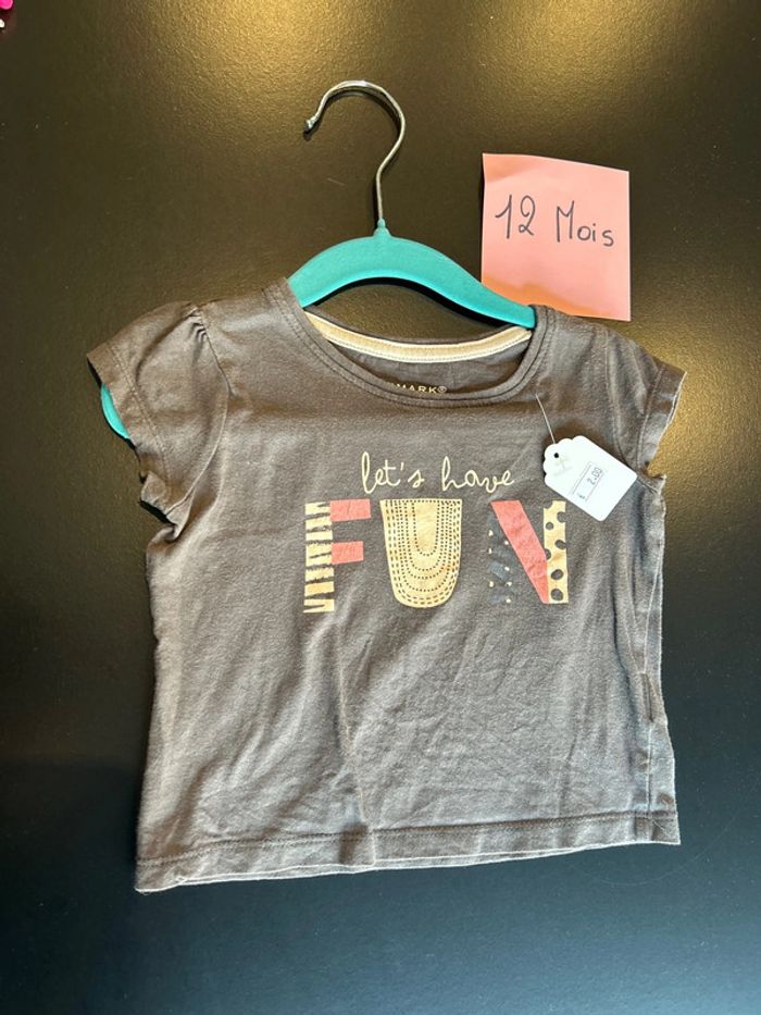 Teeshirt manche courte grise foncé - photo numéro 1