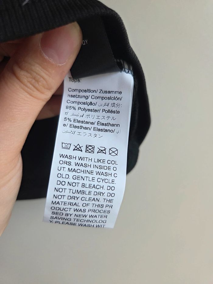 Top noir shein à bretelles - taille L - neuf sans étiquette - photo numéro 4