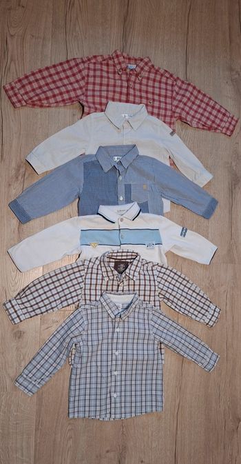Lot 6 chemises 18mois (dont 1 neuve)