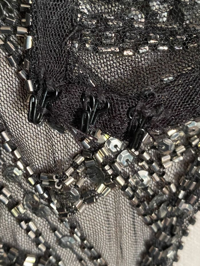 Robe à sequin noire et argentée Mango - photo numéro 9