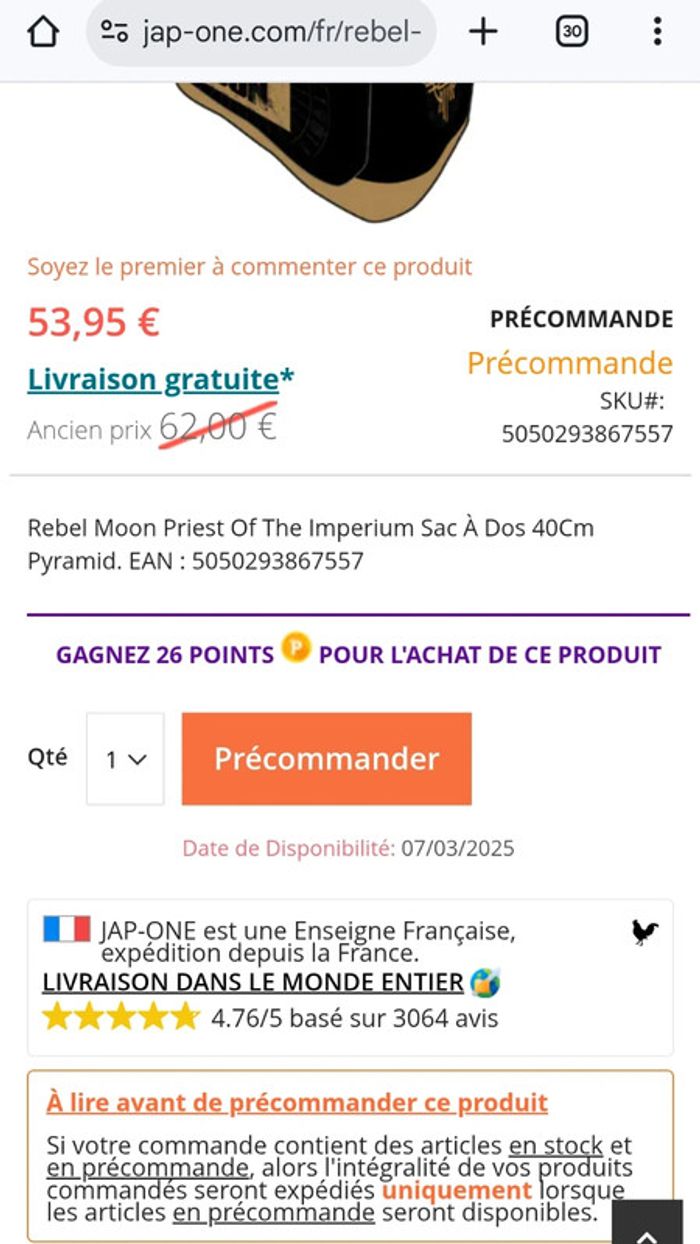 Beau Sac a Dos Neuf Rebel Moon Serie Netflix - photo numéro 4