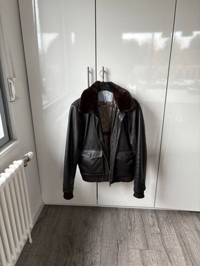Blouson cuir homme chevignon taille M - photo numéro 2