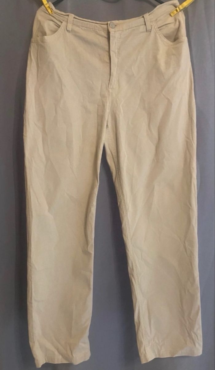 Pantalon droit »Maurice Abot »beige