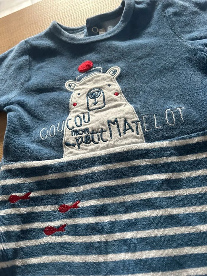 Pyjama bleu coucou petit matelot - photo numéro 2