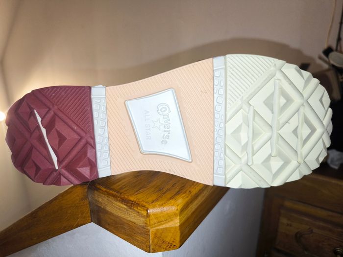 Converse Chuck Taylor All Star Plateforme chaine dorée aigrette - photo numéro 2