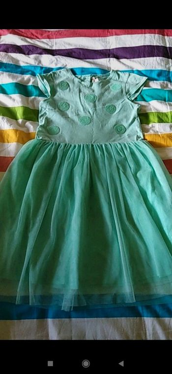 Robe menthe DPAM taille 8 ans