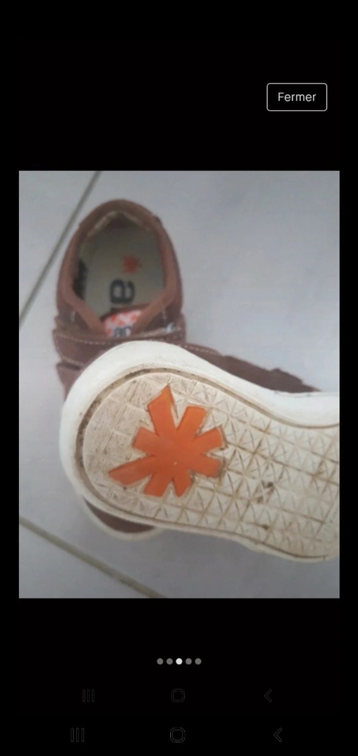 Chaussures en nubuck,  taille 27 - photo numéro 3