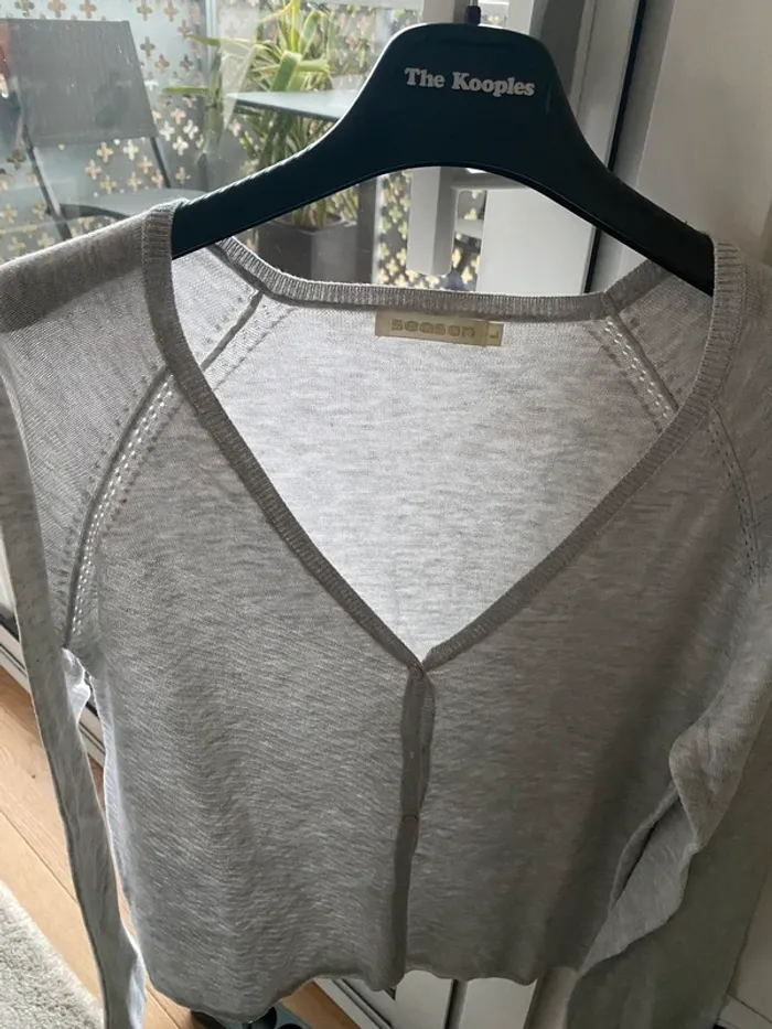 Gilet gris taille L