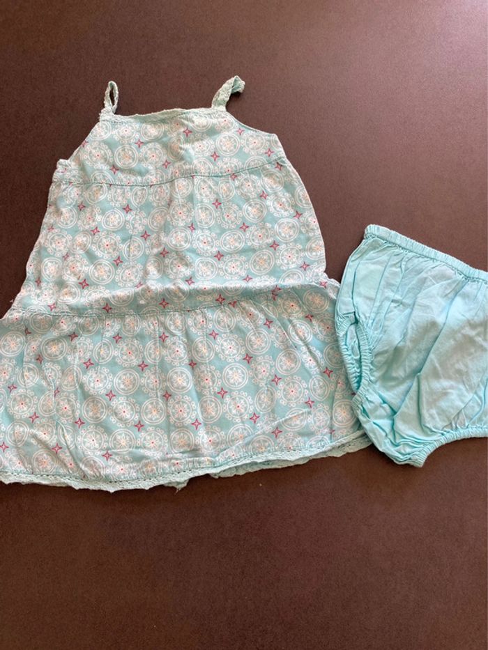 Lot ensemble tunique vêtement bébé fille 12 mois - photo numéro 8