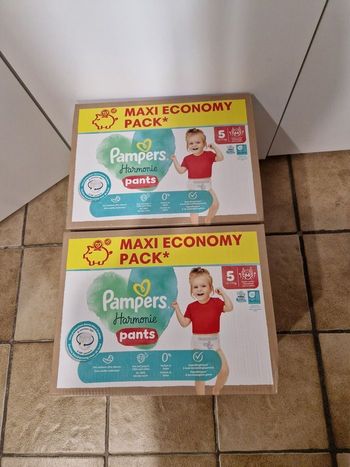 132 couches culotte Pampers Harmonie taille 5