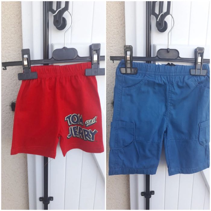 Lot de 2 shorts bébé garçons 3 mois