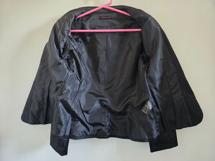 📌 Veste /Blazer Noire Satinée – Fashion Elle - photo numéro 5