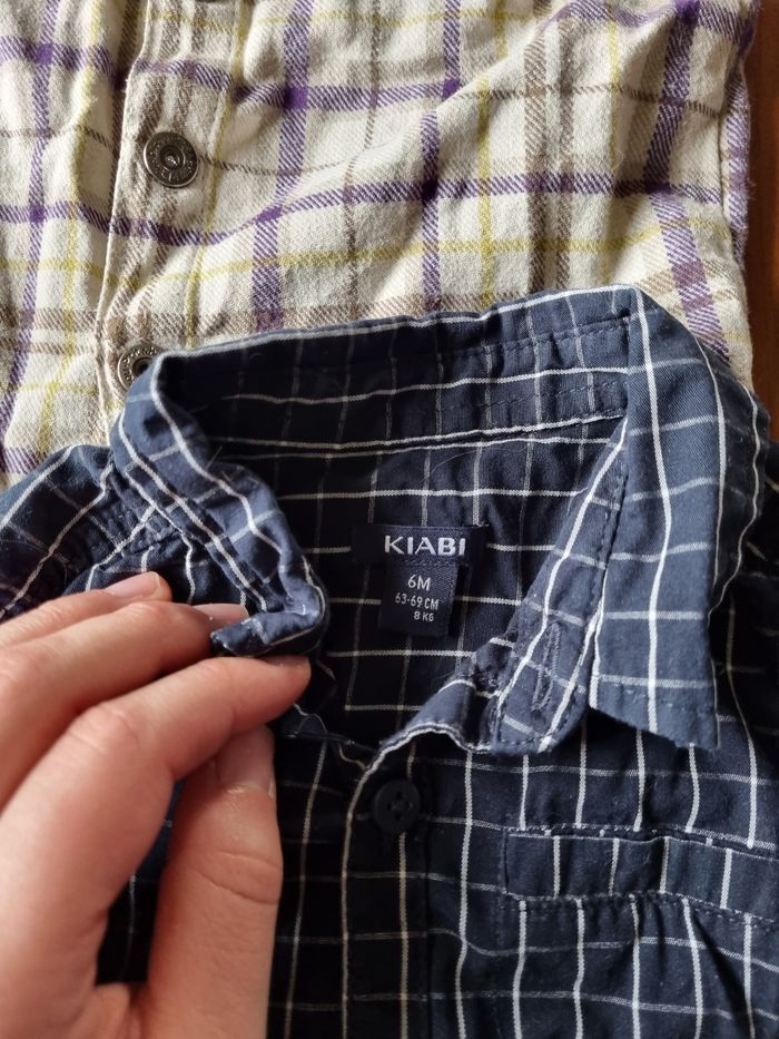 Lot 6 chemises 6 mois - photo numéro 2