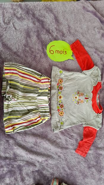 Ensemble tee shirt short