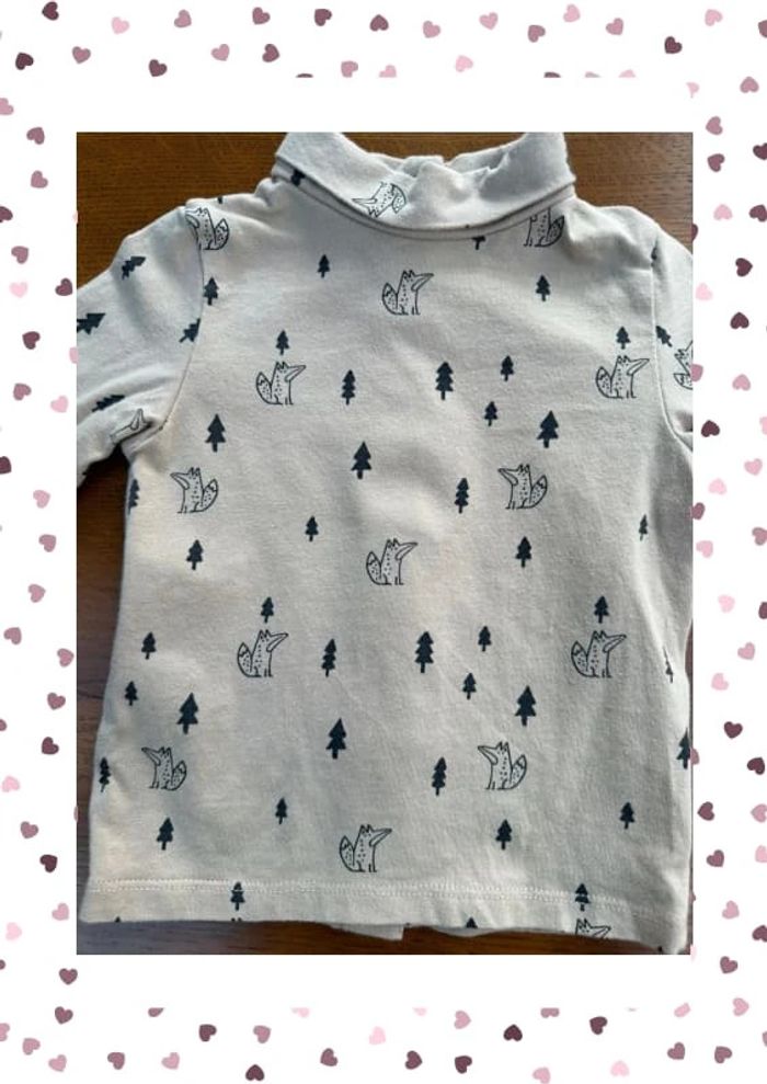 Sous pull beige Kiabi 6 mois - photo numéro 3