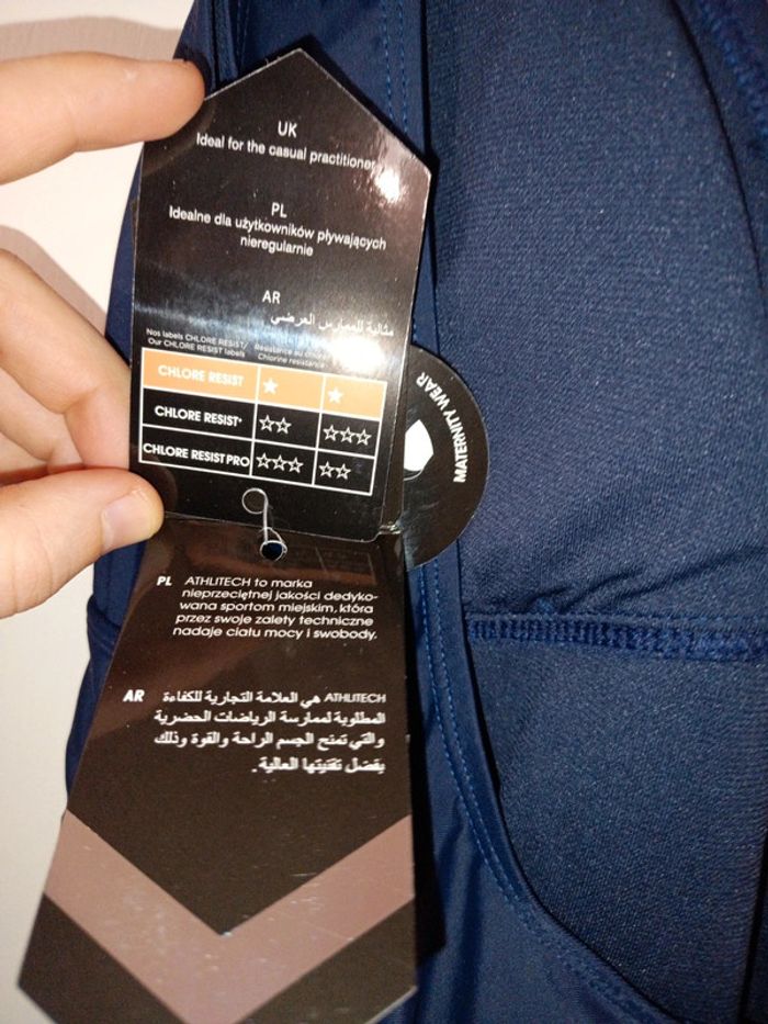Maillot de bain athlitech taille 44 coloris marine - photo numéro 7