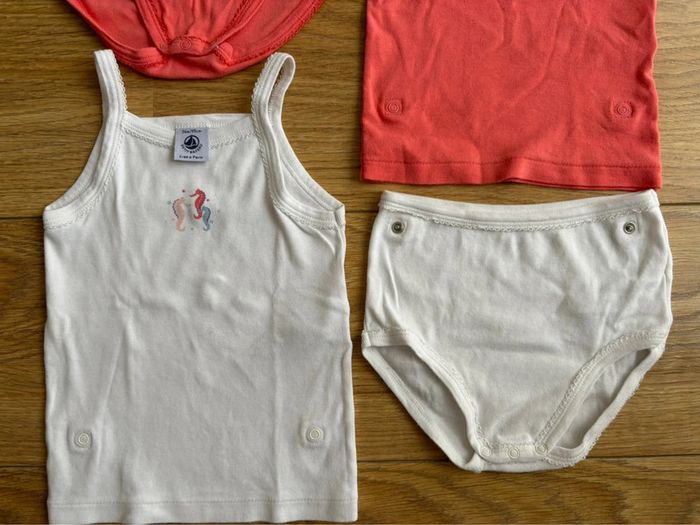 Lot de bodies-culottes 2 en 1 bébé fille Petit Bateau 36M - photo numéro 7