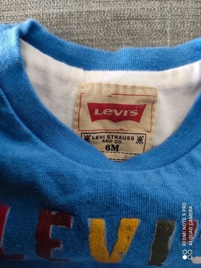 Tee shirt manches longues Levi's 6 mois - photo numéro 3