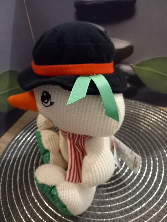 Peluche fisher price cozies 1998  bonhomme de neige rare - photo numéro 5