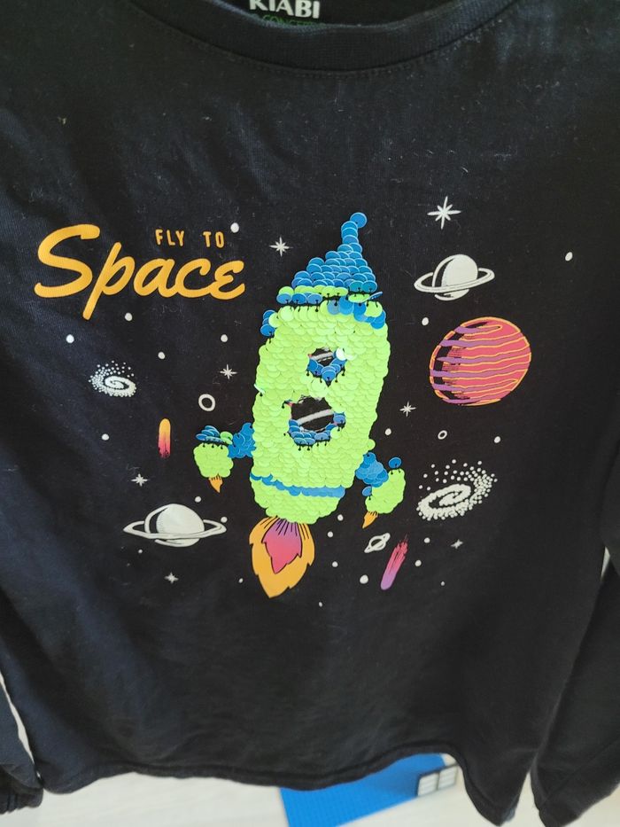 t-shirt Mlongue kiabi petit 8ans (3e) - photo numéro 3