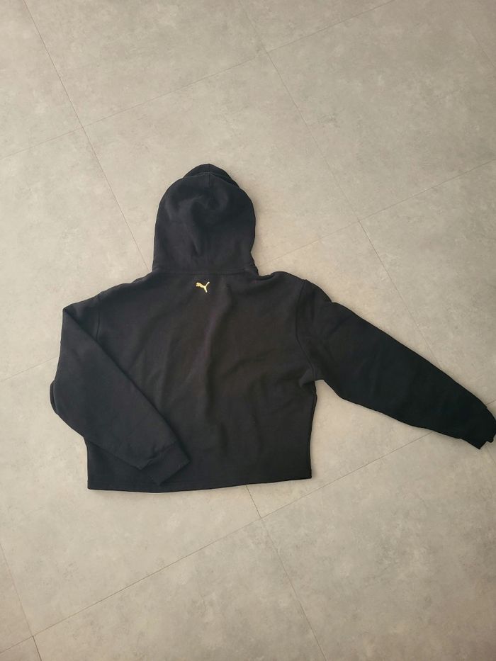 Sweat à capuche PUMA noir et doré - photo numéro 3