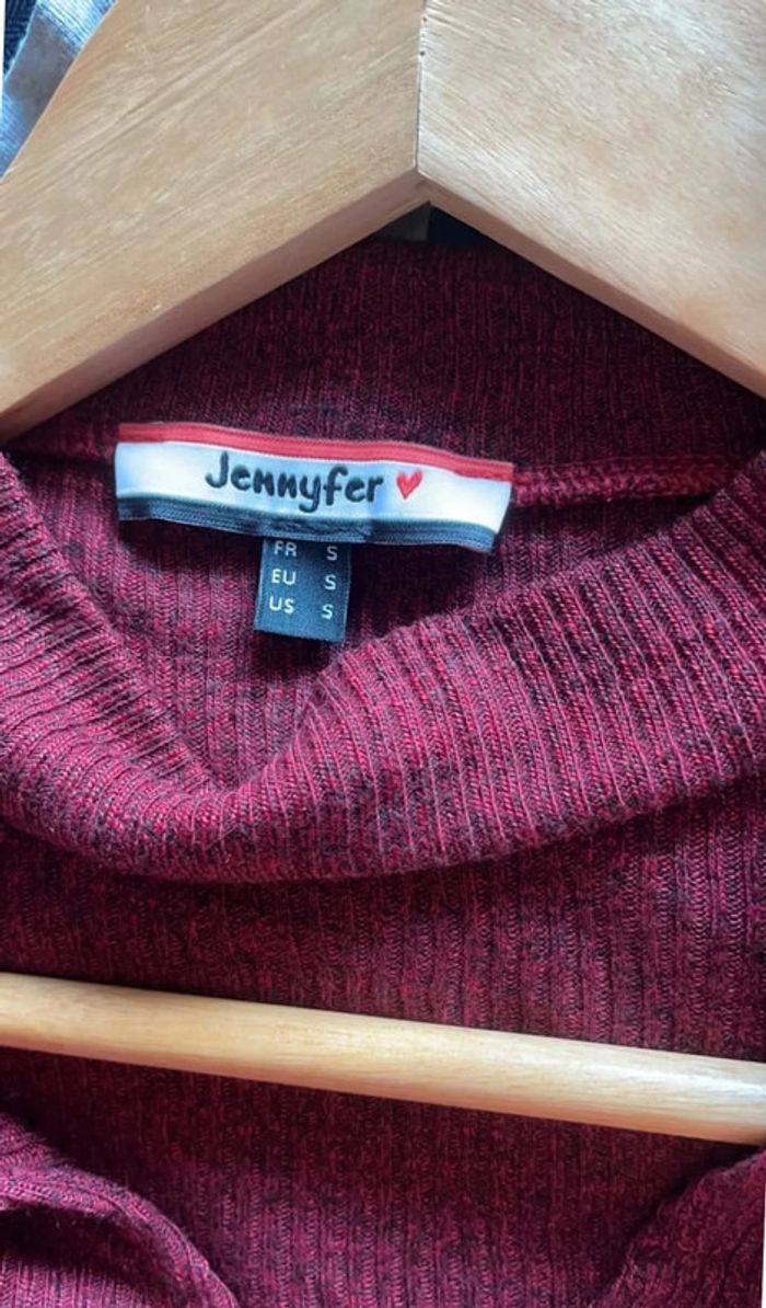 haut manches 3/4 bordeaux - photo numéro 3