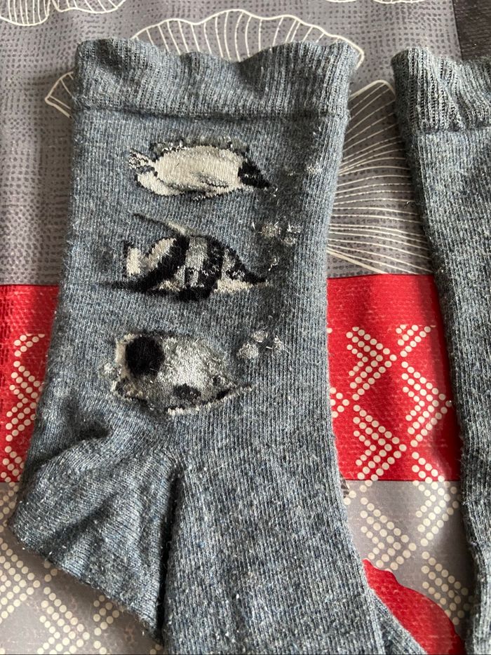 Chaussette grise - photo numéro 2