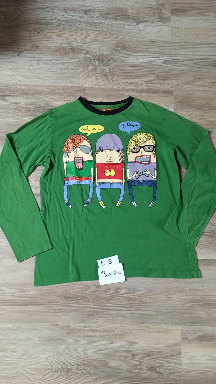 T-shirt manches longues garçon S
