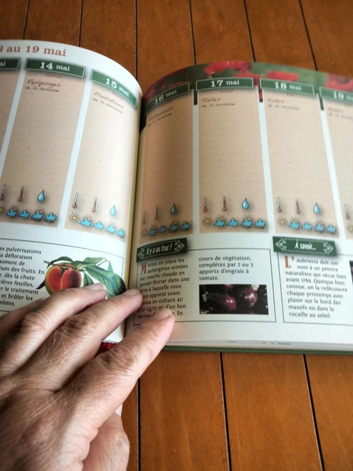 Livre carnet de bord du jardinier geste éditions - photo numéro 4