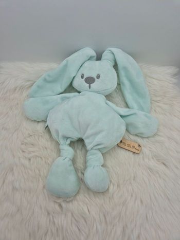 Doudou Lapin lapidou doudou vert d'eau Nattou
