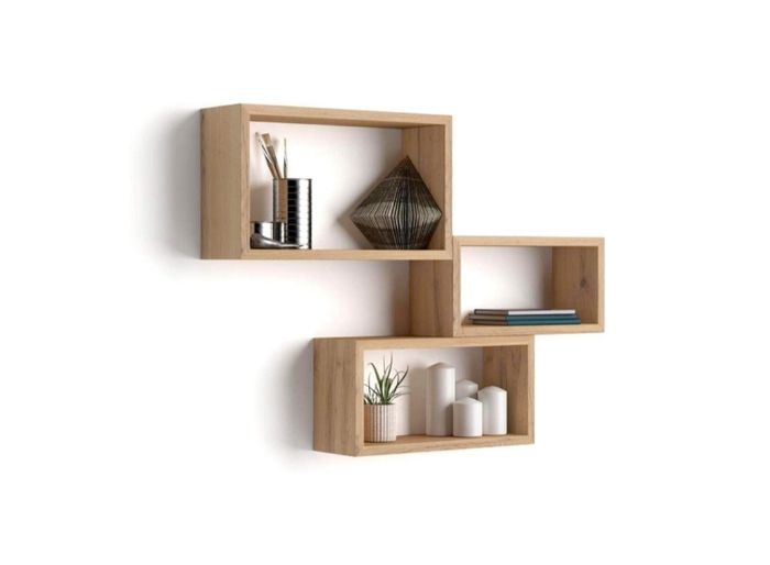 Lot de 3 rectangles étagère déco