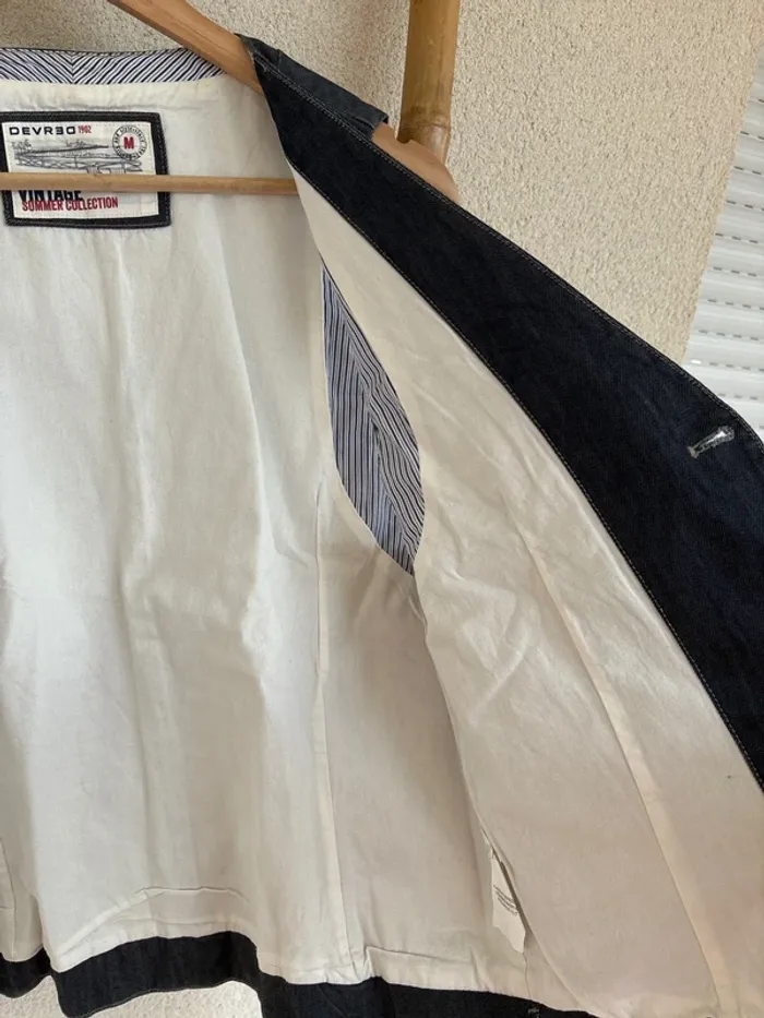 Gilet de costume en jean devred taille M - photo numéro 9