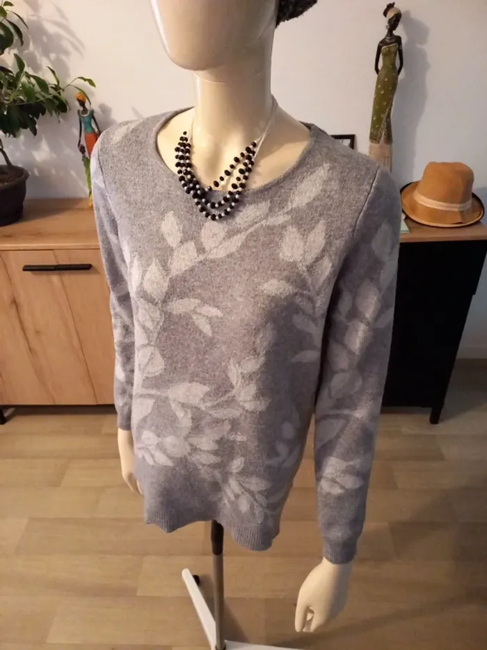 Pull gris femme T34/36 - photo numéro 2